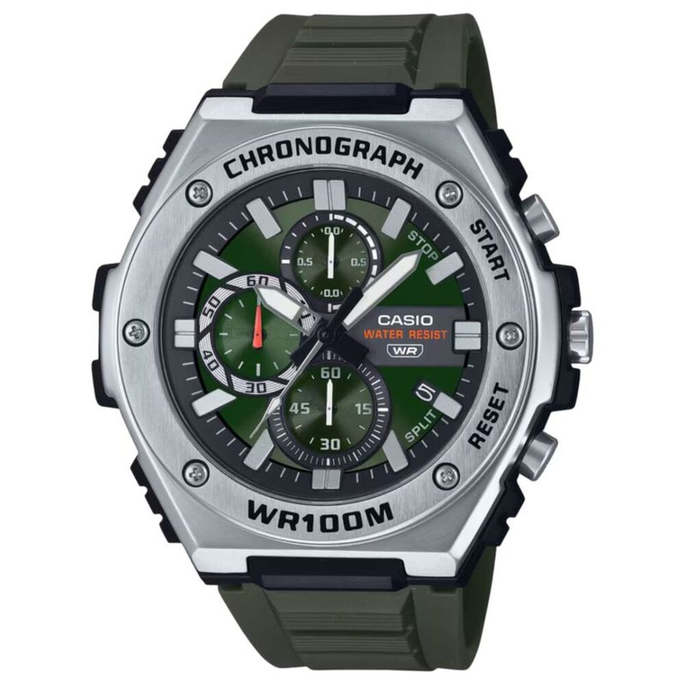 Casio Men's Bold Green Dial Watch - MWA-300H-3A